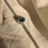 Blue Teardrop Bracelet (Adjustable Link)