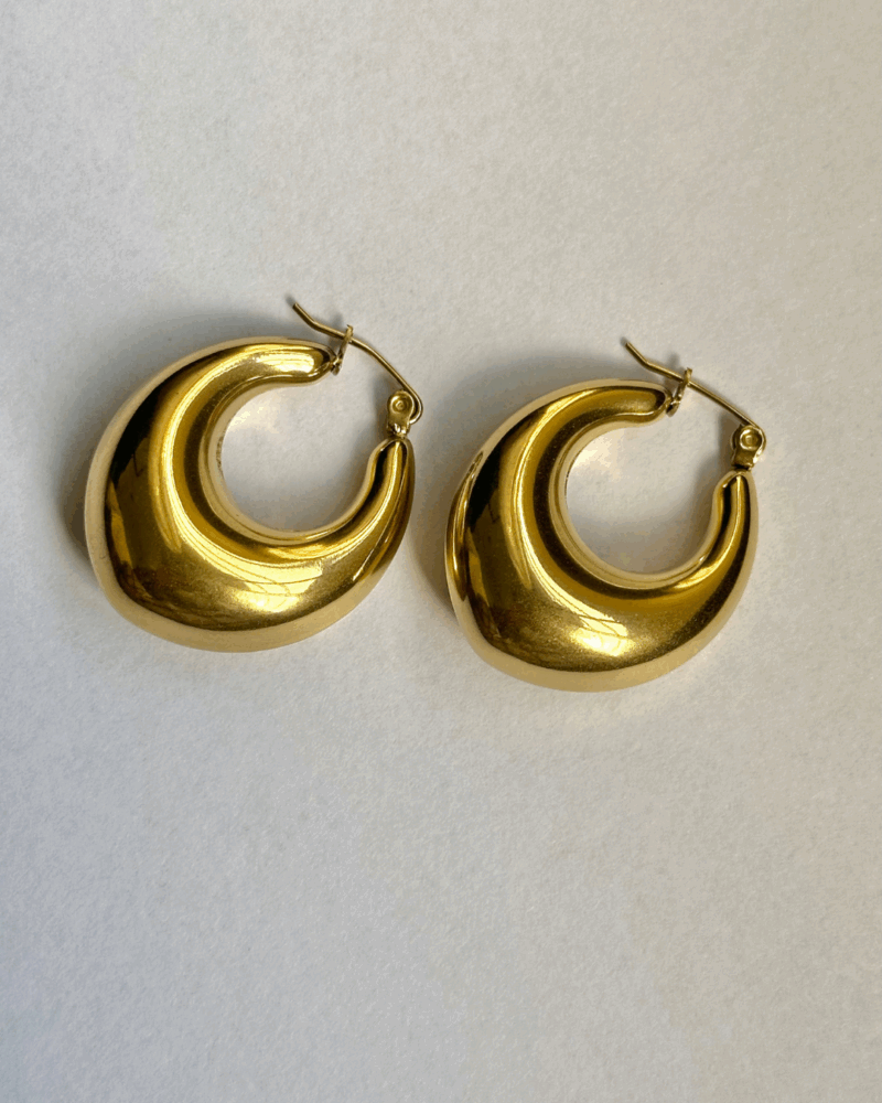 Chunky Gold Hoops