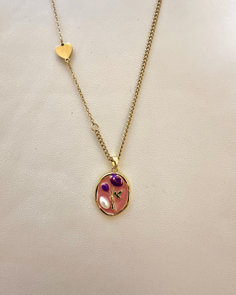 Pink Rosé Necklace