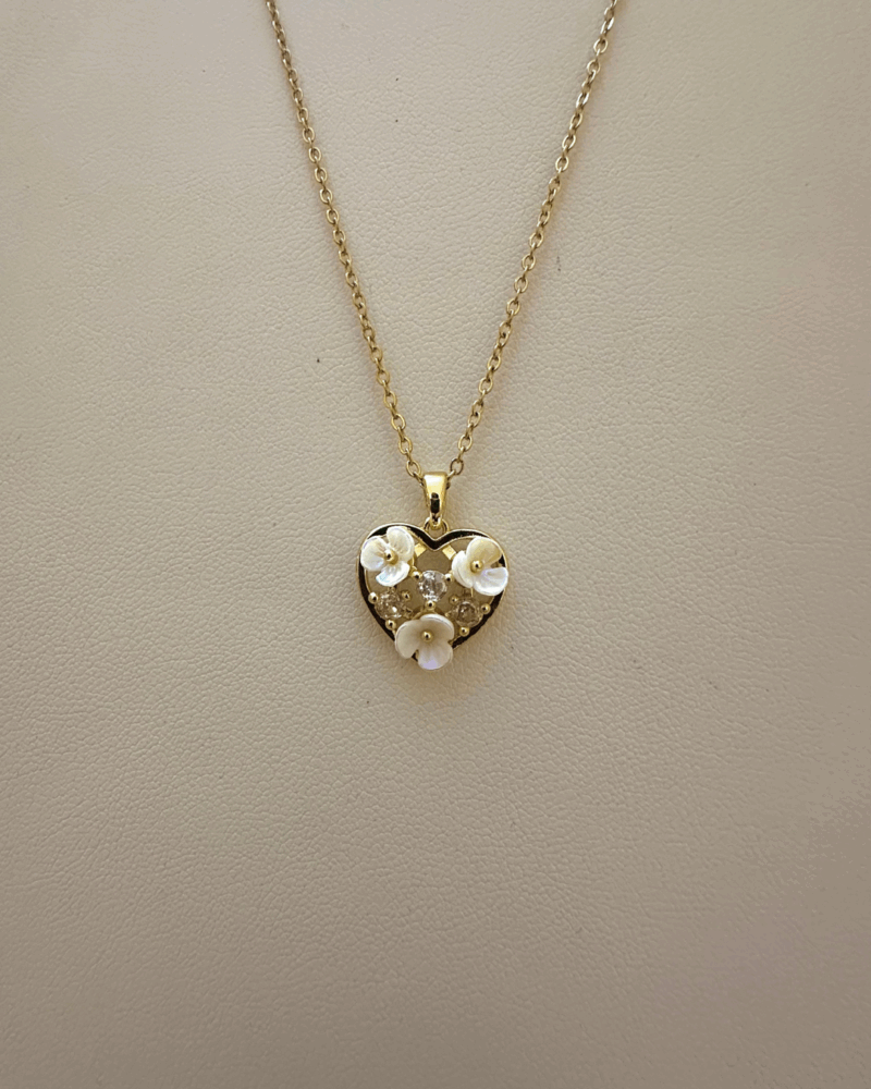 Floral Heart Necklace
