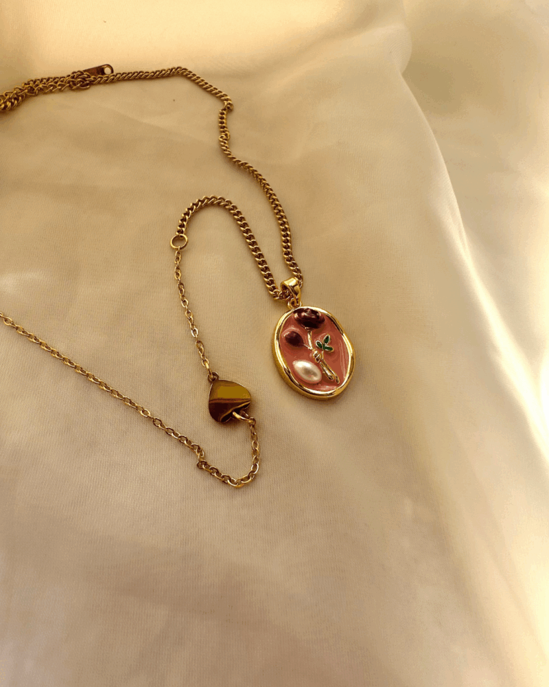 Pink Rosé Necklace - Image 2