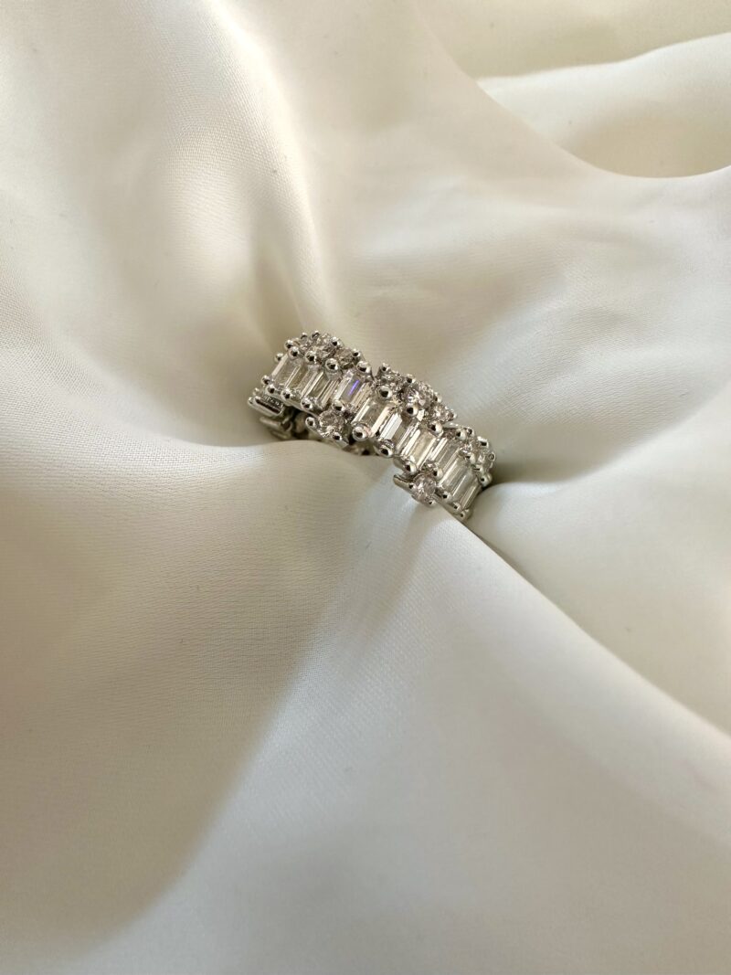 Wall of Zircons Ring (Adjustable)
