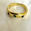 Green Stone Studded Ring