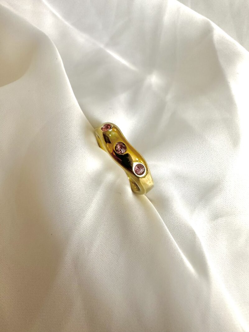 Pink Stone Studded Ring