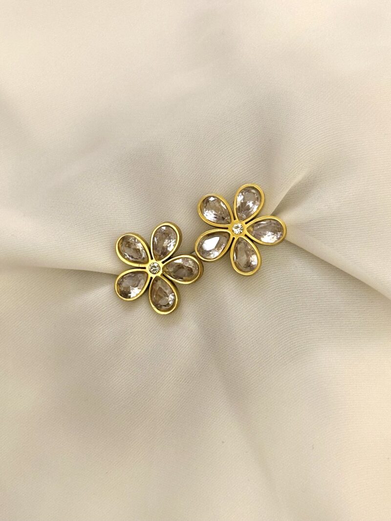 Milan Flower Studs