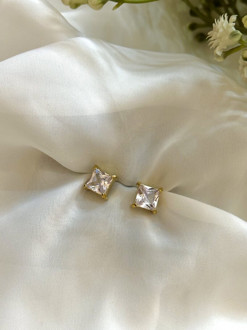 Silver Solitaire Studs