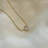 Silver Pear Necklace